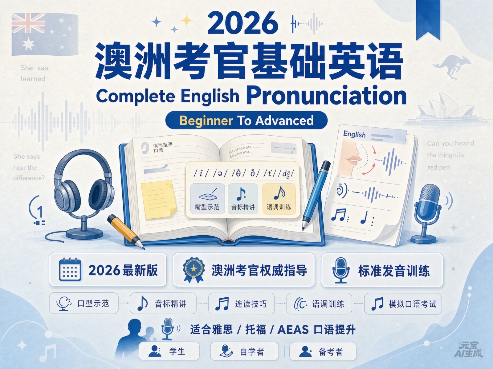 2026澳洲考官基础英语Complete English Pronunciation