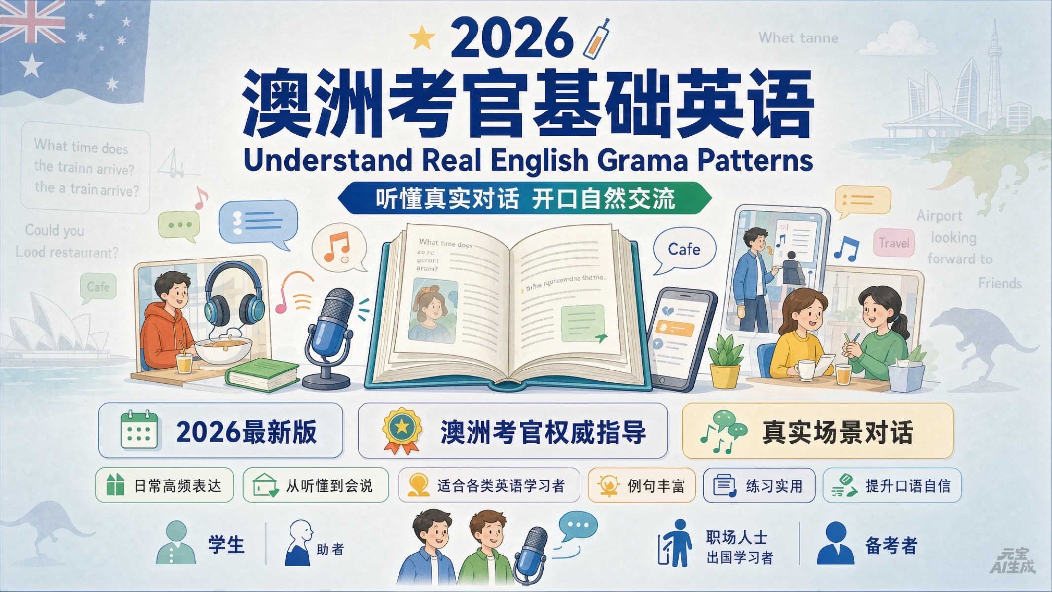 2026澳洲考官基础英语Understand Real English Conversation