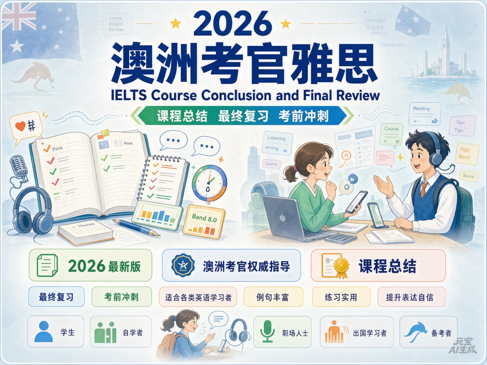 2026澳洲考官雅思 IELTS Course Conclusion and Final Review (Section 25)