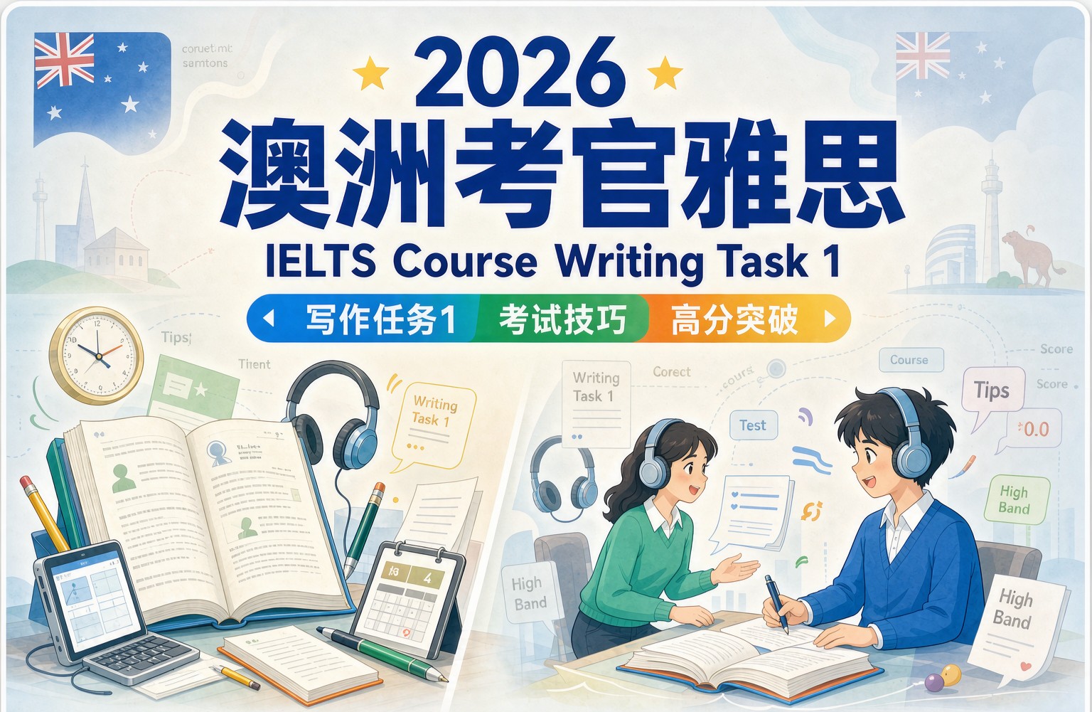2026澳洲考官雅思5. IELTS Course Writing Task 1 (Academic)下