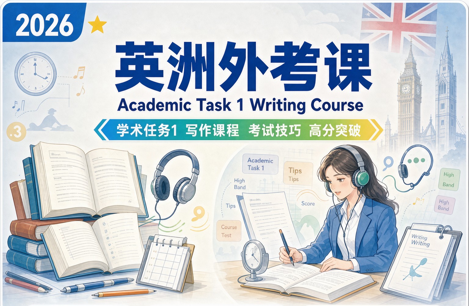 2026英国外教课Academic Task 1 Writing Course