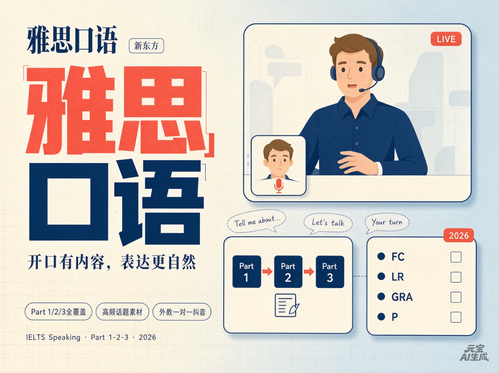2026新东方雅思口语