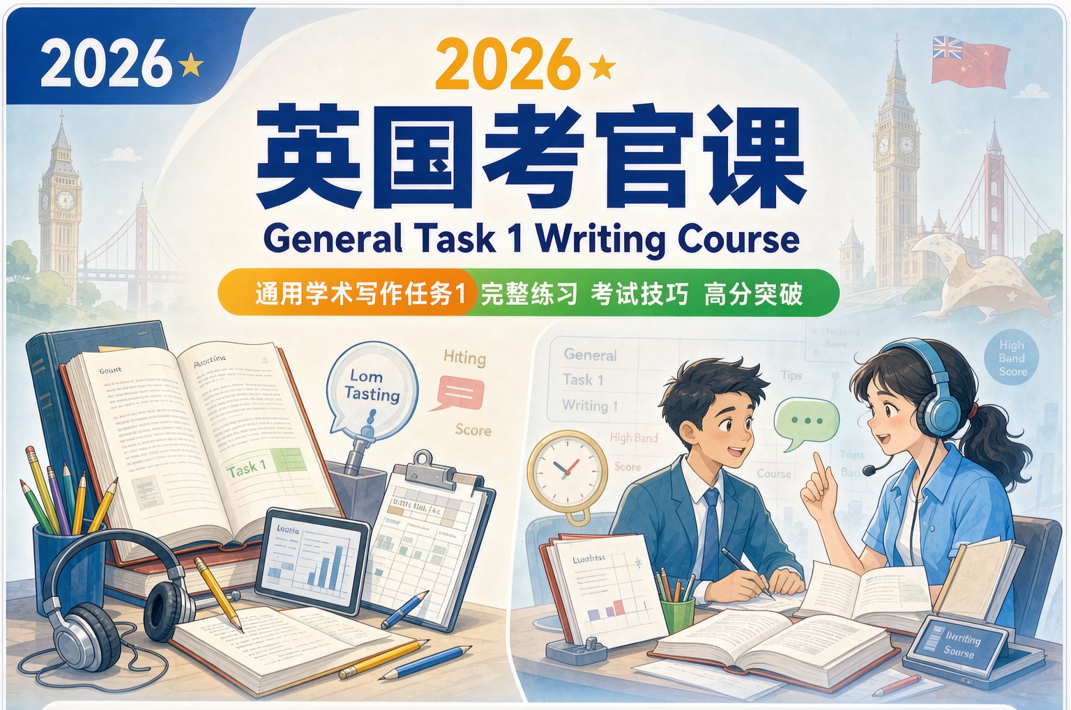 2026英国外教课General Task 1 Writing Course