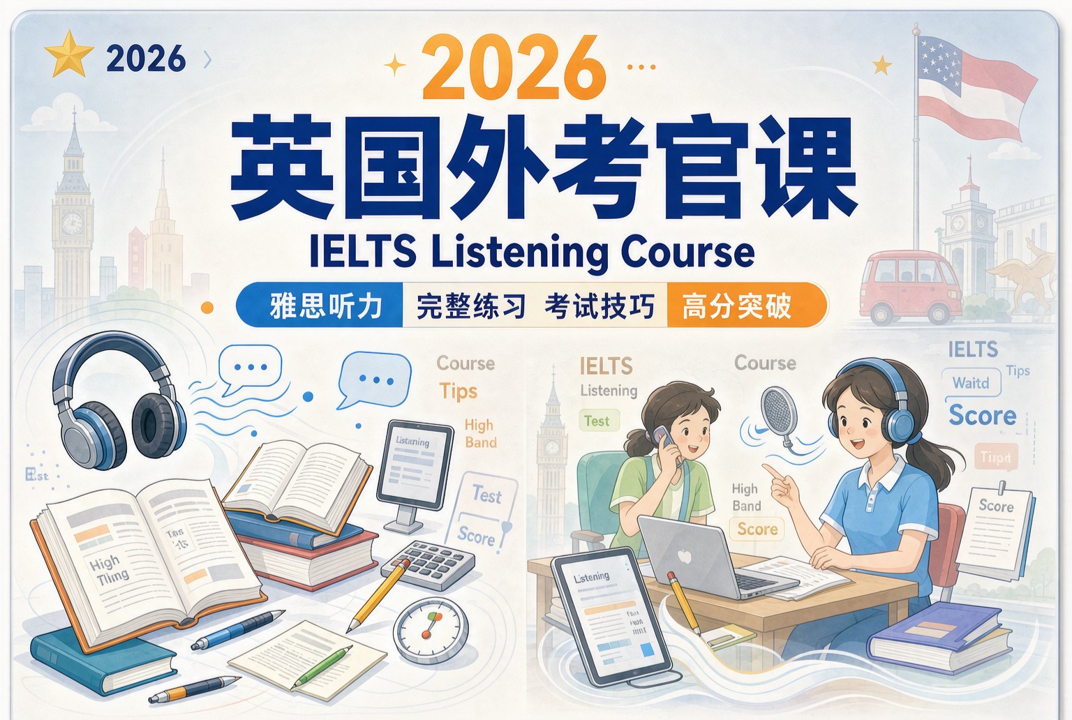 2026英国外教课IELTS Listening Course