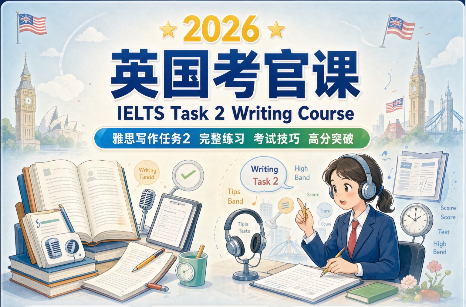 2026英国外教课IELTS Task 2 Writing Course