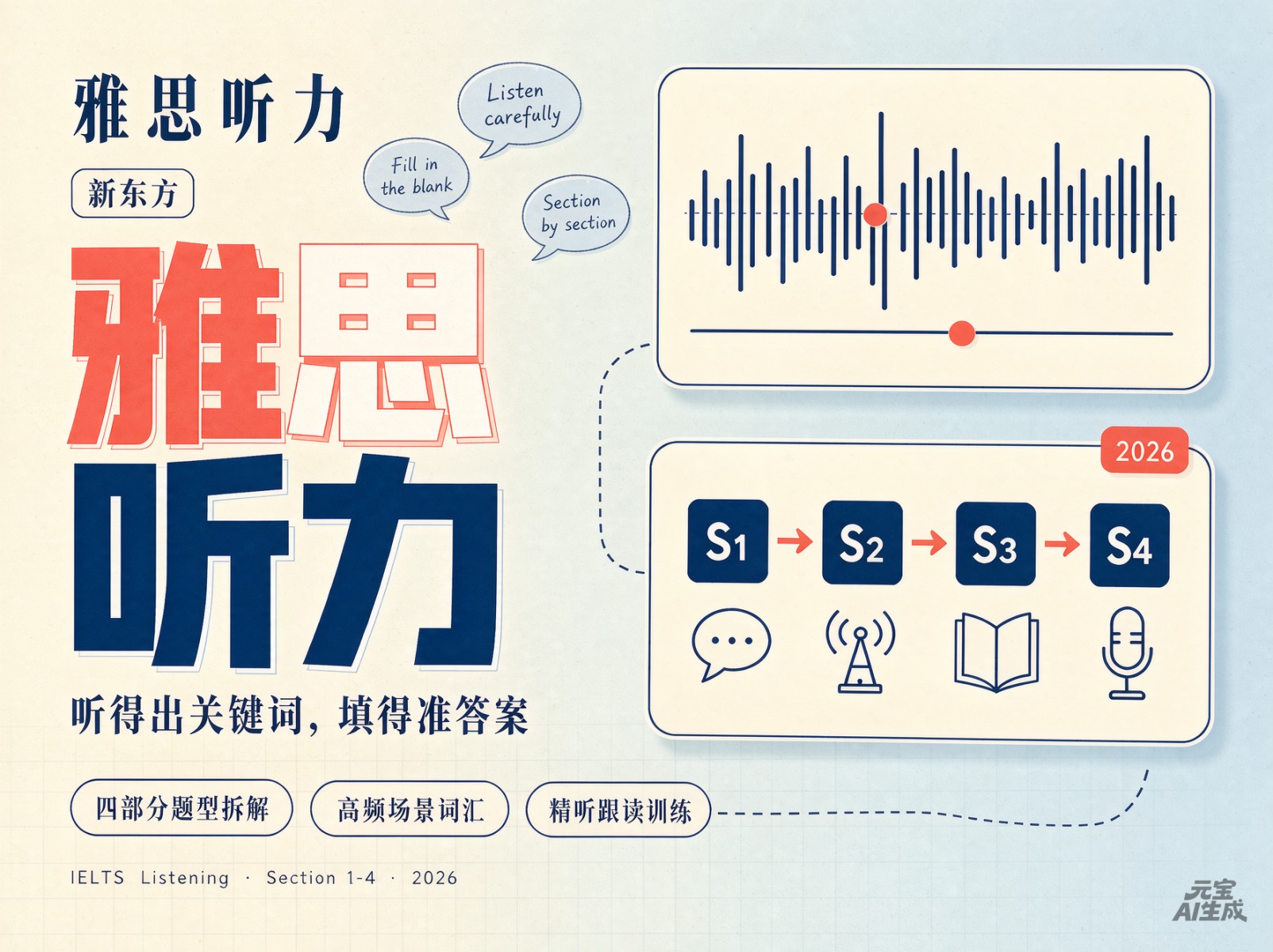 2026新东方雅思听力