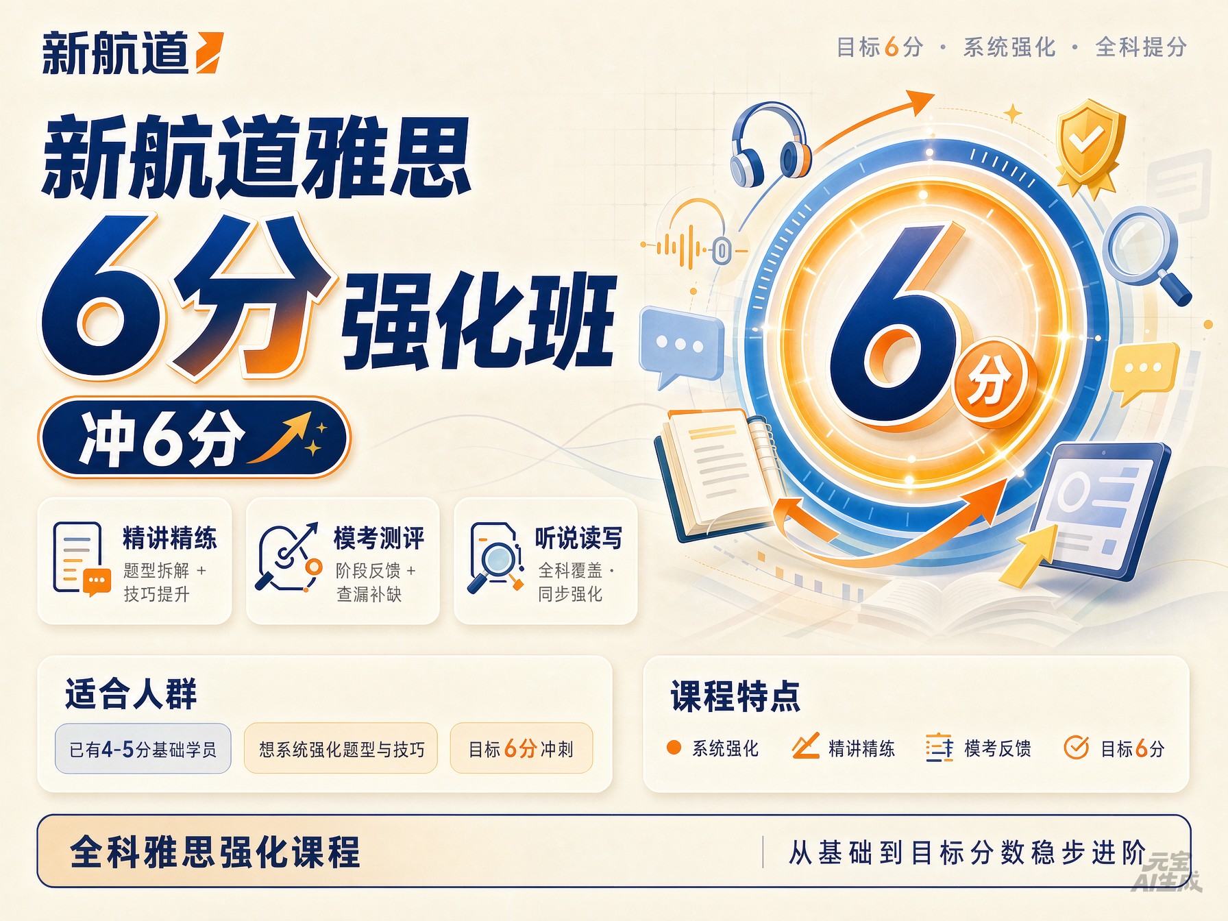 新航道6分阅读课程