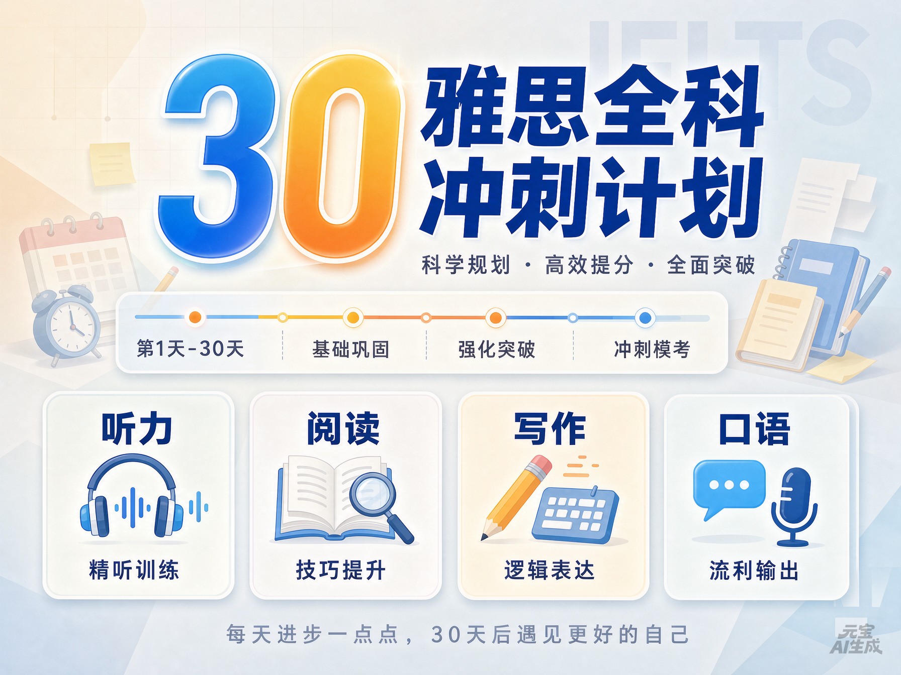 雅思30天全科口语