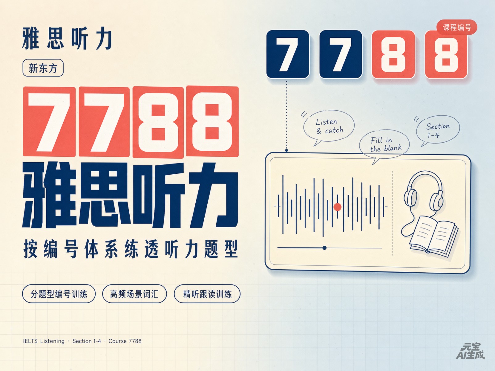 7788雅思01.听力